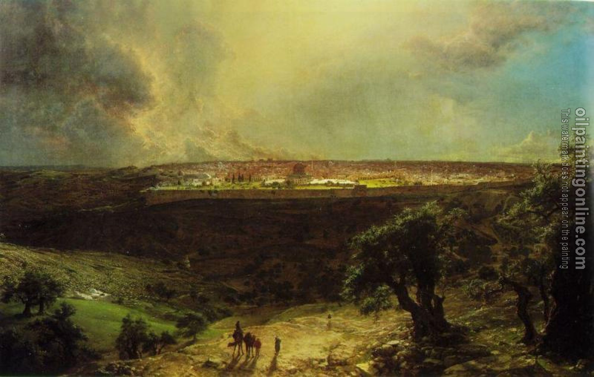 Frederic Edwin Church - Jerusalem from the Mount of Olives